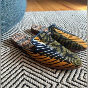 Colorful comfortable mules